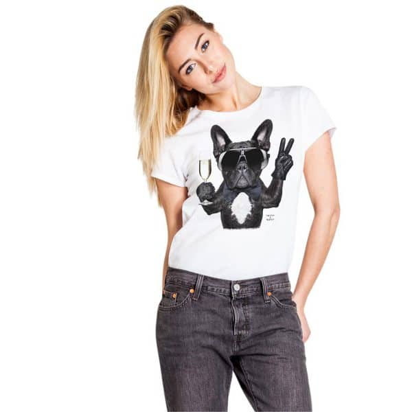 Champagne Dog T-Shirt Rodeo T-Shirt & Tops für SIE Ali Gator