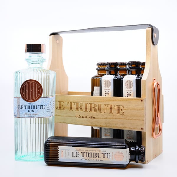 Le Tribute Gin Holzbox 0,7l + 6x0,2l