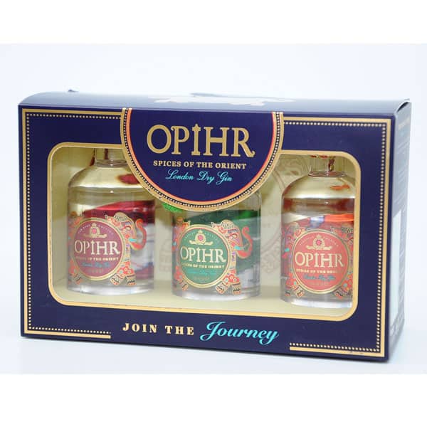 Opihr SPICES OF THE ORIENT + GB 43% Vol. 3x0,05l Geschenksideen Gin