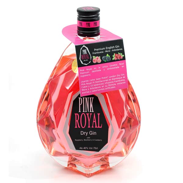 Pink Royal Dry Gin 40% Vol. 0,7l Gin Gin