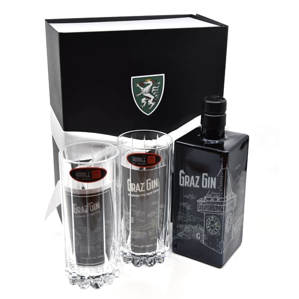 Graz Gin Box Highball 42,1% Vol. 0,5l Geschenksideen Gin