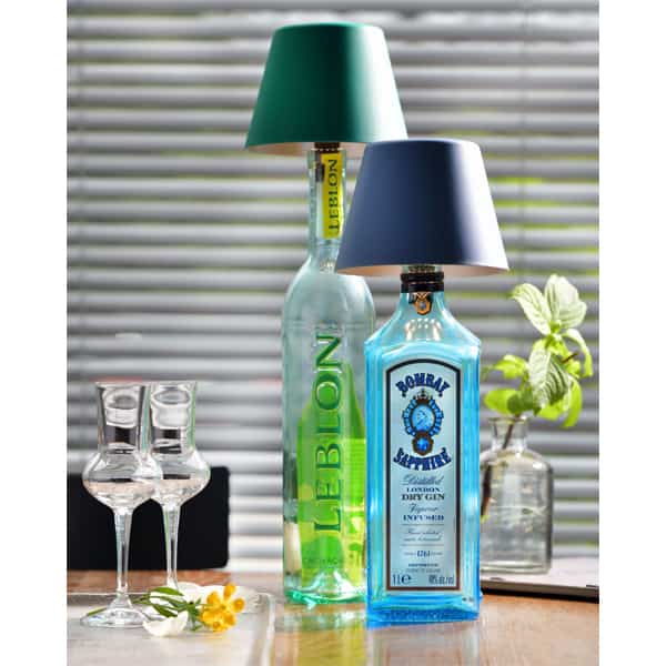 Flaschenleuchte TOP Blau Dekoration ELO-Hängeleuchte