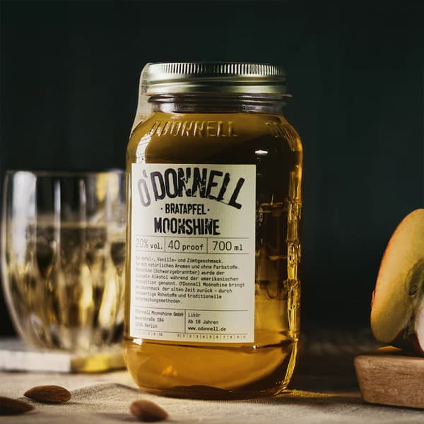 O'DONNELL Moonshine BRATAPFEL 25% Vol. 0,7l Whisk(e)y Moonshine