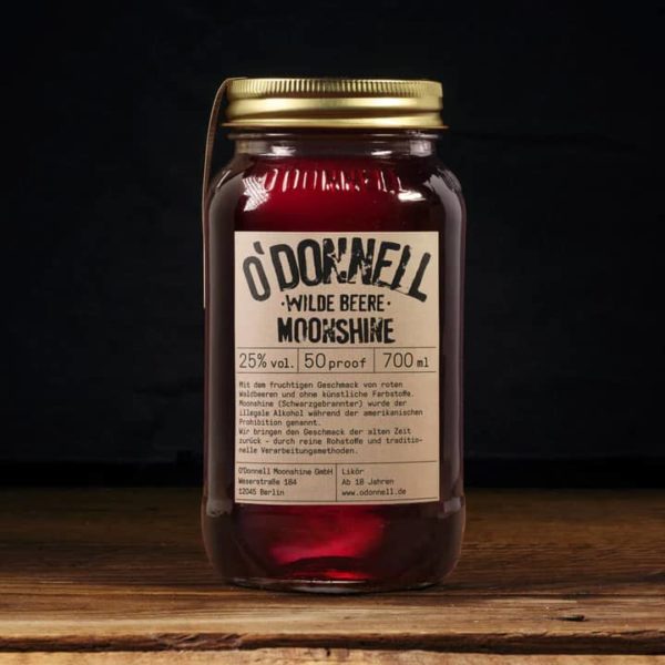 O'DONNELL Moonshine WILDE BEERE 25% Vol. 0,7l Whisk(e)y Moonshine