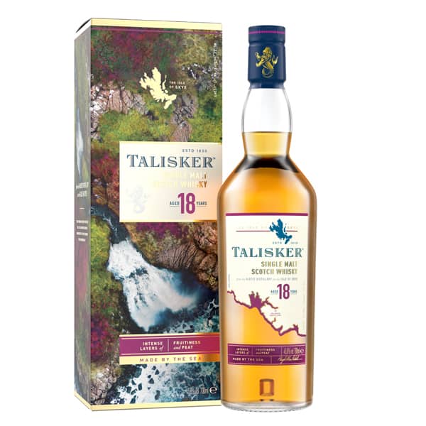 Talisker 18y + GB 45,8% Vol. 0,7l Whisk(e)y Isle of Skye