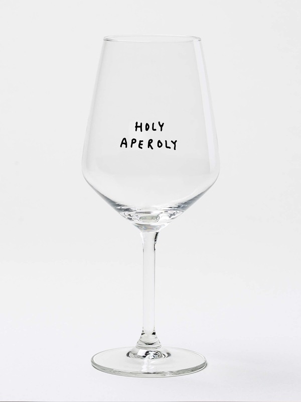 selekkt Weinglas HOLY APEROLY Geschenke Weinglas